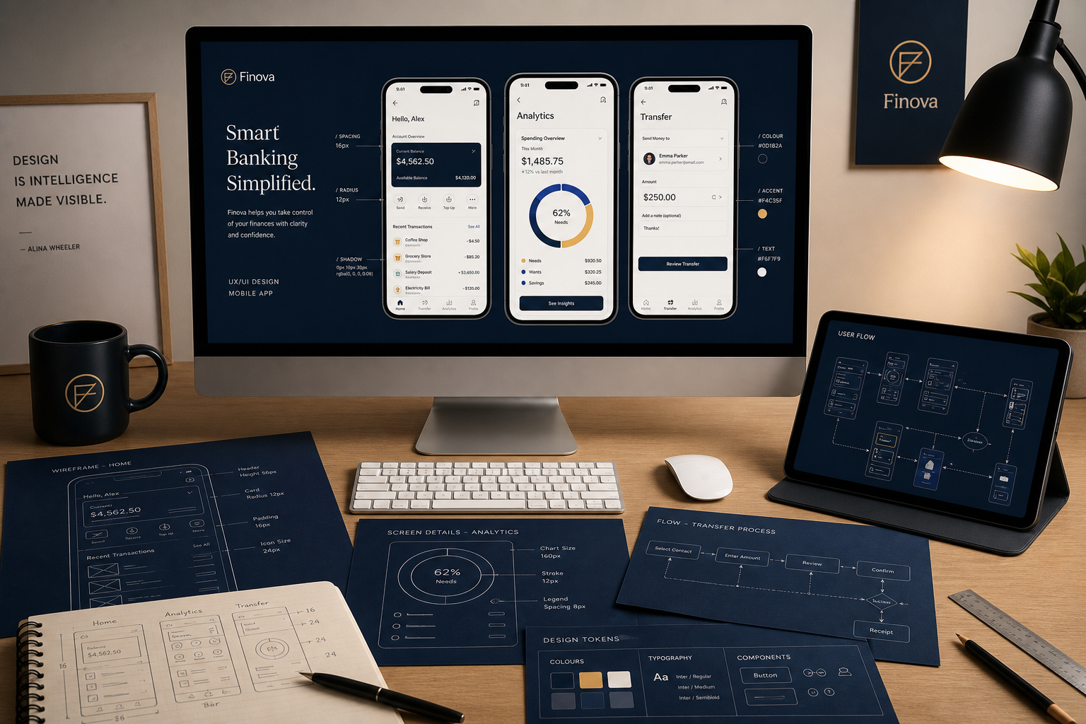 Digital product UI/UX design outcome by FAVLORA MARKS LTD